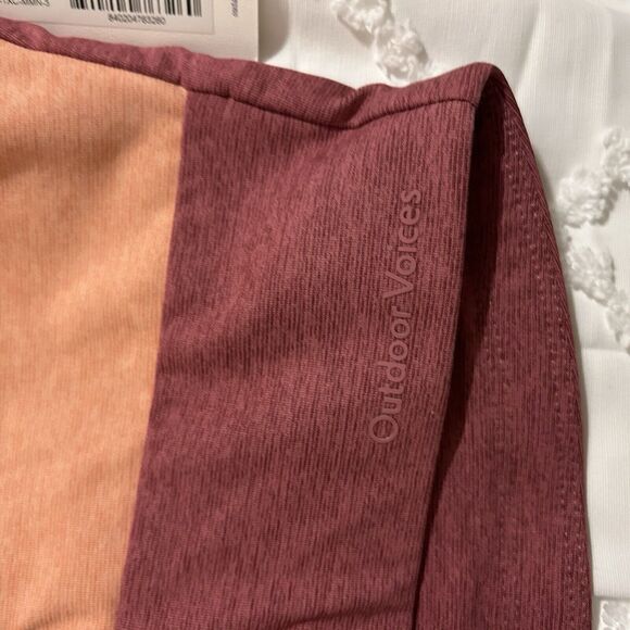 Outdoor Voices Venus Crop  Sports Bra Top Merlot Mellow Nectarine Small Colorful - Picture 11 of 13
